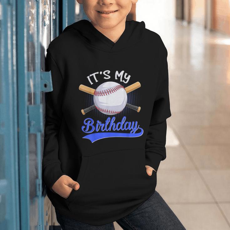 Kids 8th Baseball Birthday Party Boys Sport Fan 8 Years Old Graphic Youth Hoodie