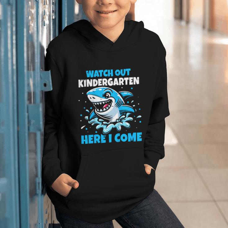 Kids Back To School Watch Out Kindergarten Here I Come Shark Boys Graphic Youth Hoodie Kids Back To School Watch Out Kindergarten Here I Come Shark Boys Graphic Youth Hoodie