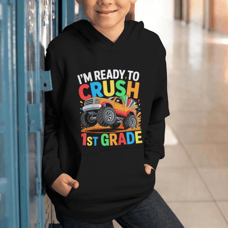 Kids I'm Ready To Crush 1st Grade Shirt Back To School Boy Graphic Youth Hoodie Kids I'm Ready To Crush 1st Grade Shirt Back To School Boy Graphic Youth Hoodie