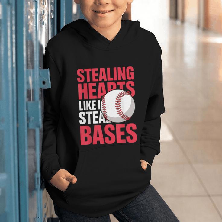 Kids Stealing Hearts Like I Steal Bases Cute Baseball Boys Graphic Youth Hoodie Kids Stealing Hearts Like I Steal Bases Cute Baseball Boys Graphic Youth Hoodie