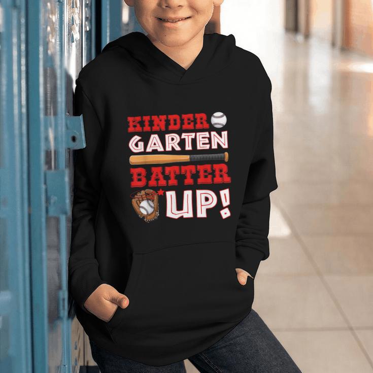 Kindergarten Batter Up Back To School Baseball Player Boys Graphic Youth Hoodie