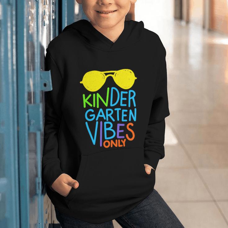 Kindergarten Vibes Only Glow Sunglasses Back To School Graphic Youth Hoodie