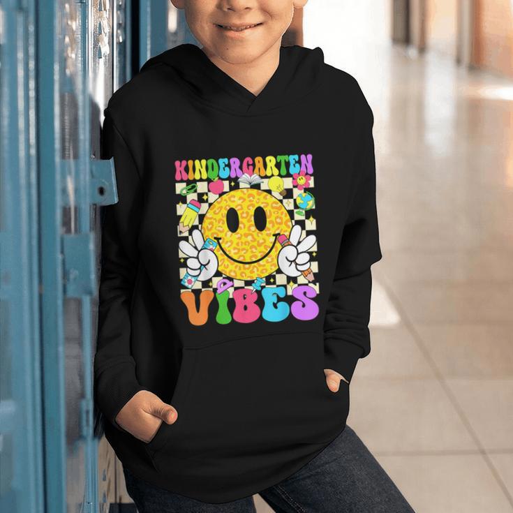 Kindergarten Vibes Smile Face Back To School Kinder Girl Kid Graphic Youth Hoodie Kindergarten Vibes Smile Face Back To School Kinder Girl Kid Graphic Youth Hoodie