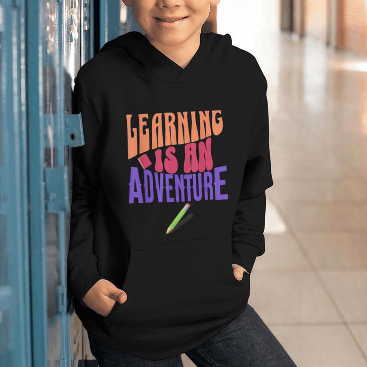 Learning Back To School Is a Motivational Graphic Youth Hoodie