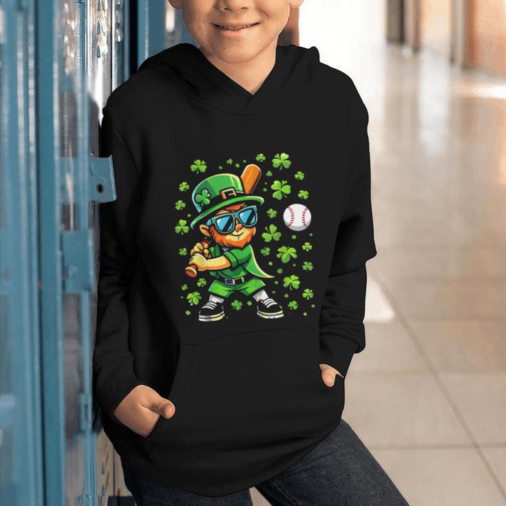 Leprechaun Playing Baseball Happy St Patricks Day Men Boys Graphic Youth Hoodie Leprechaun Playing Baseball Happy St Patricks Day Men Boys Graphic Youth Hoodie