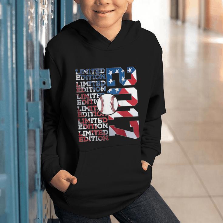 Limited Edition 2017 Baseball 9TH Birthday Graphic Youth Hoodie