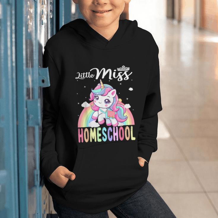 Little Miss Homeschool Back To School Girls Homeschool Graphic Youth Hoodie Little Miss Homeschool Back To School Girls Homeschool Graphic Youth Hoodie