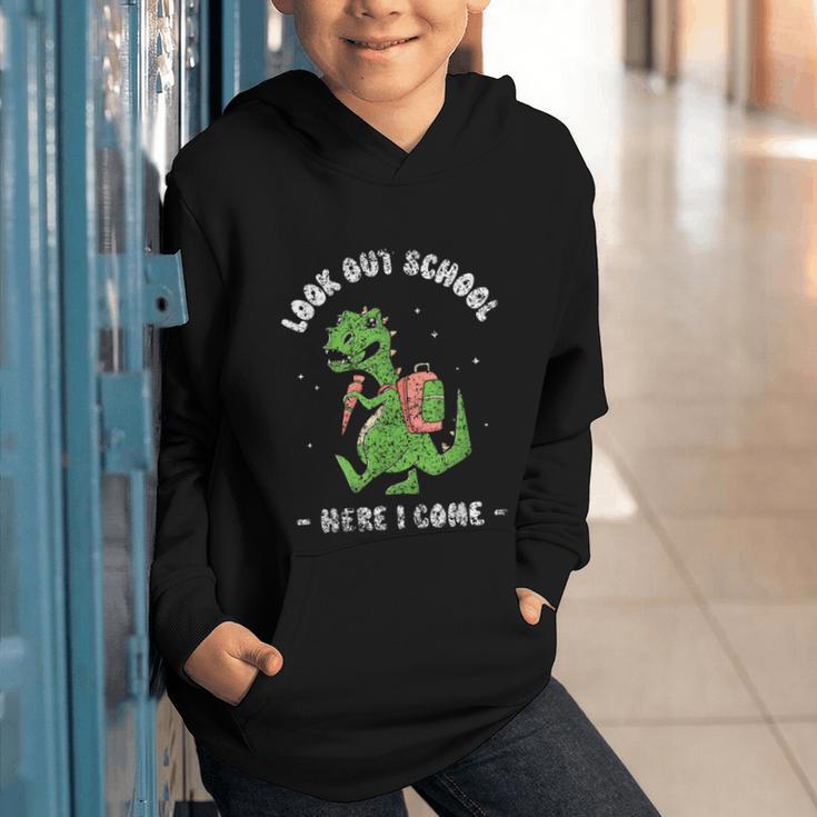 Look Out School Here I Come Grade Kids Pupil Back To School Graphic Youth Hoodie Look Out School Here I Come Grade Kids Pupil Back To School Graphic Youth Hoodie