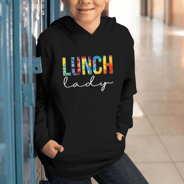 Lunch Lady For Work Tie Dye Back To School Appreciation Day Graphic Youth Hoodie Lunch Lady For Work Tie Dye Back To School Appreciation Day Graphic Youth Hoodie