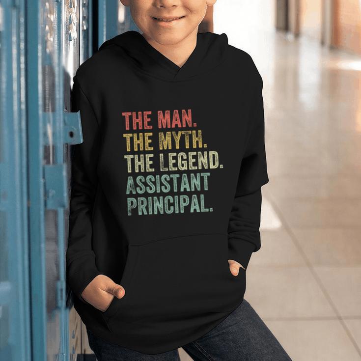 Man Myth The Legend Assistant Principal Dad Back To School Graphic Youth Hoodie Man Myth The Legend Assistant Principal Dad Back To School Graphic Youth Hoodie
