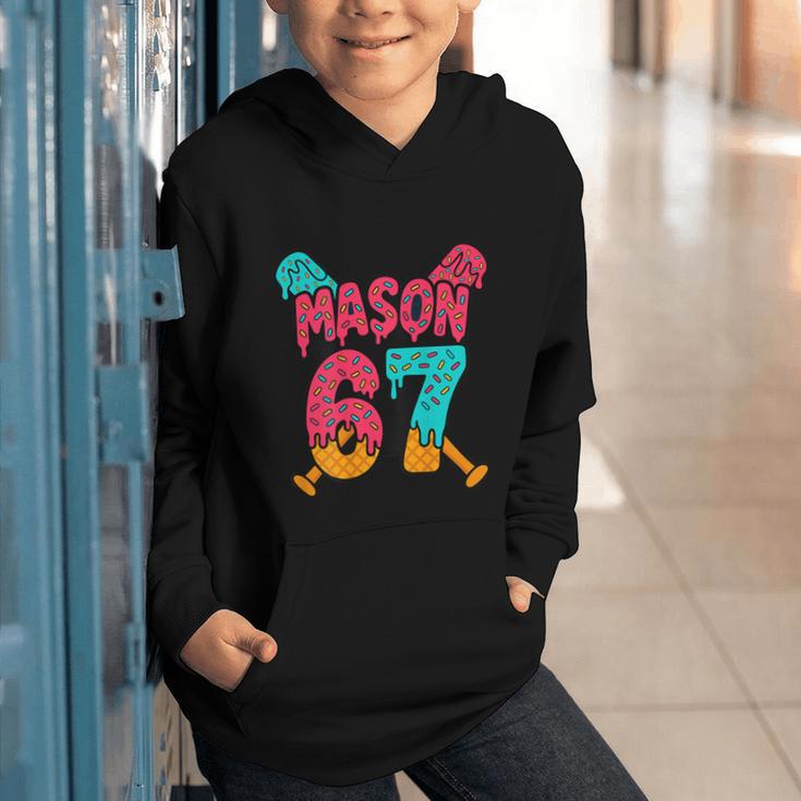 Mason 67 Ice Cream Drip Baseball Meme Graphic Youth Hoodie Mason 67 Ice Cream Drip Baseball Meme Graphic Youth Hoodie