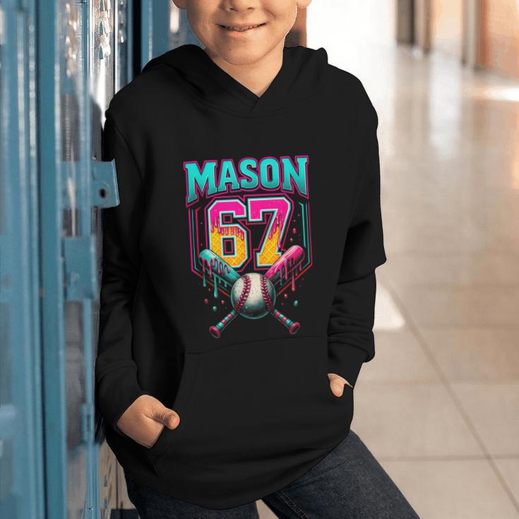 Mason 67 Ice Cream Drip Baseball Ice Cream Drip Graphic Youth Hoodie Mason 67 Ice Cream Drip Baseball Ice Cream Drip Graphic Youth Hoodie