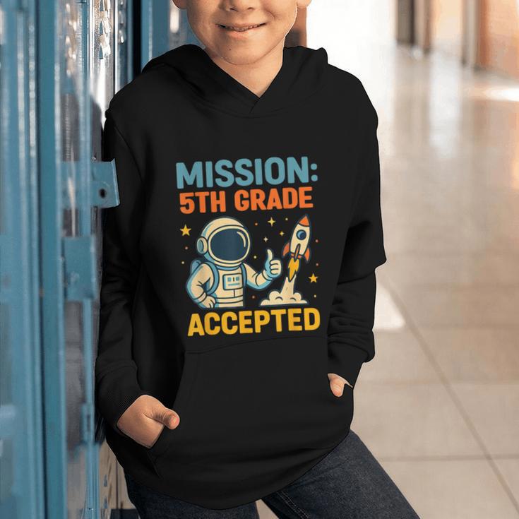 Mission Fifth 5th Grade Accepted Back To School Vintage Graphic Youth Hoodie Mission Fifth 5th Grade Accepted Back To School Vintage Graphic Youth Hoodie