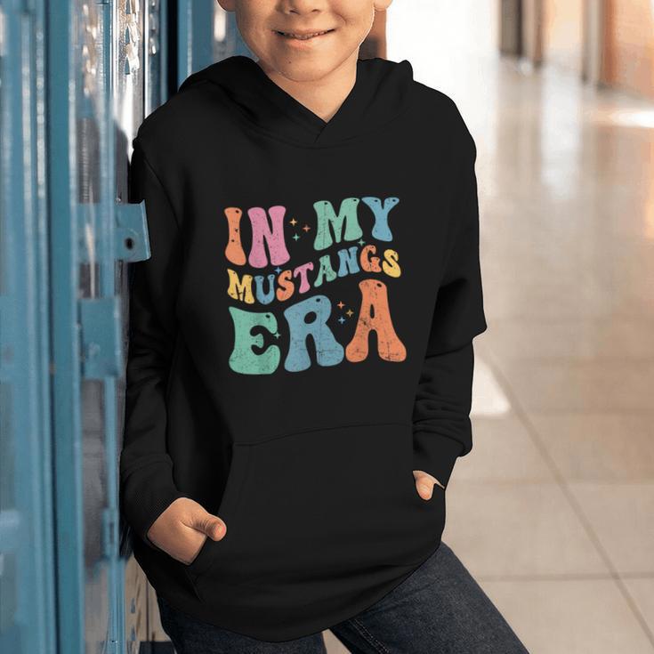 In My Mustangs Era Back To School Spirit Game Retro Groovy Graphic Youth Hoodie In My Mustangs Era Back To School Spirit Game Retro Groovy Graphic Youth Hoodie