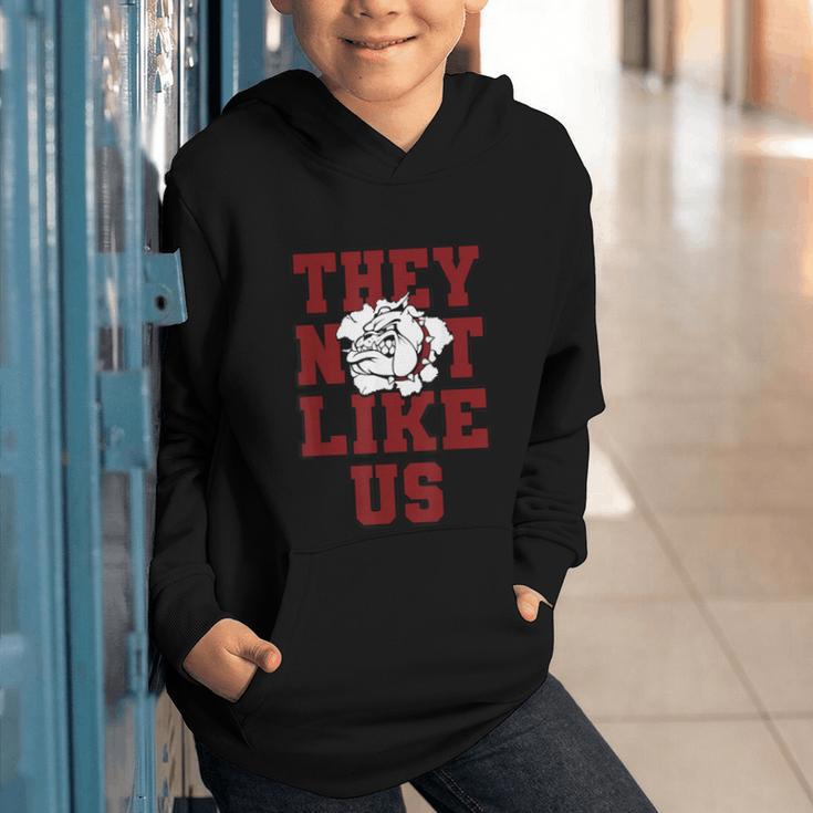 Not Like Bulldog Back To School Spirit M Graphic Youth Hoodie