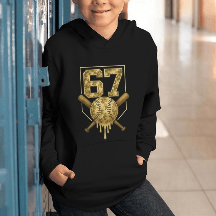 Number 67 Baseball Drip Camo Six Seven Meme Boys Kids Graphic Youth Hoodie Number 67 Baseball Drip Camo Six Seven Meme Boys Kids Graphic Youth Hoodie