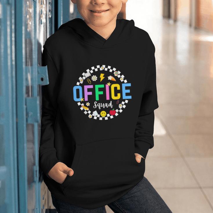 Office Squad Back To School Happy First Day Of School Graphic Youth Hoodie