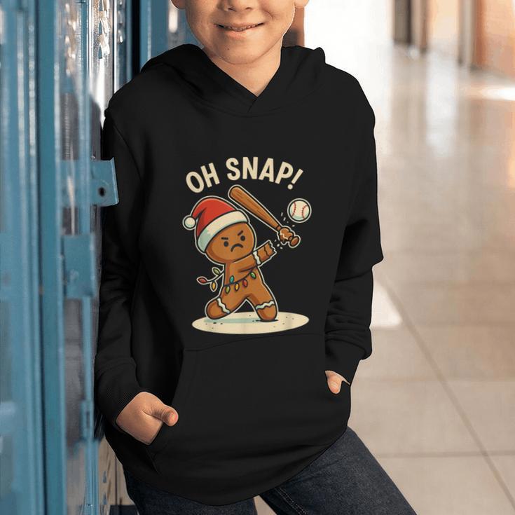 Oh Snap Gingerbreadman Baseball Christmas Men Boys Toddlers Graphic Youth Hoodie Oh Snap Gingerbreadman Baseball Christmas Men Boys Toddlers Graphic Youth Hoodie