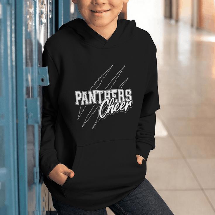 Panthers Cheer Back To School Cheerleading Team Spirit Graphic Youth Hoodie