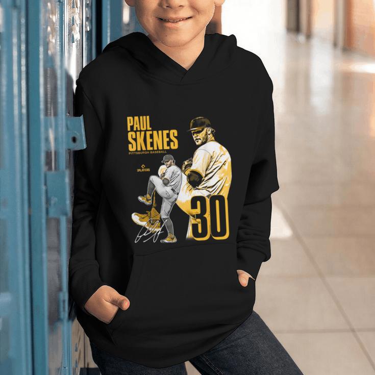 Paul Skenes Pittsburgh MLB Baseball Players MLBPSK304N Graphic Youth Hoodie Paul Skenes Pittsburgh MLB Baseball Players MLBPSK304N Graphic Youth Hoodie