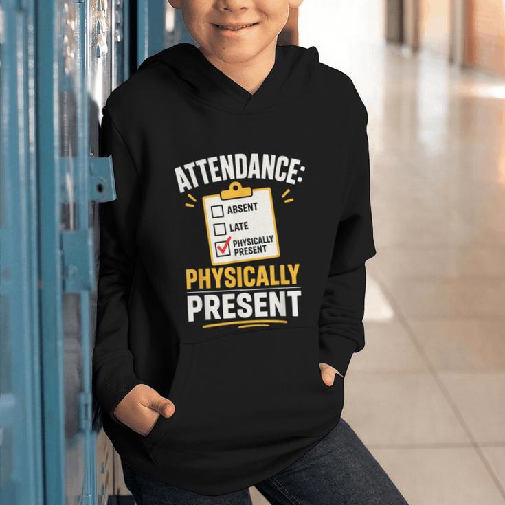 Physically Present Mentally Absent Back To School Graphic Youth Hoodie Physically Present Mentally Absent Back To School Graphic Youth Hoodie