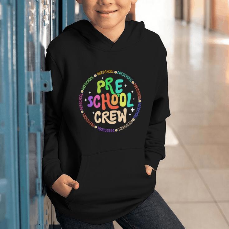 Preschool Crew Team Back To School First Day Of School Graphic Youth Hoodie Preschool Crew Team Back To School First Day Of School Graphic Youth Hoodie