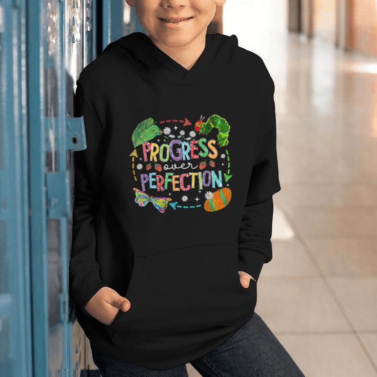 Progress Over Perfection Back To School Tee Graphic Youth Hoodie