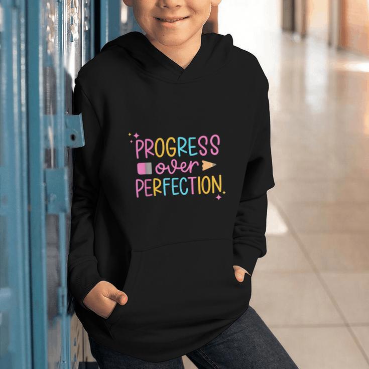 Progress Over Perfection Back To School Tshirt Graphic Youth Hoodie Progress Over Perfection Back To School Tshirt Graphic Youth Hoodie
