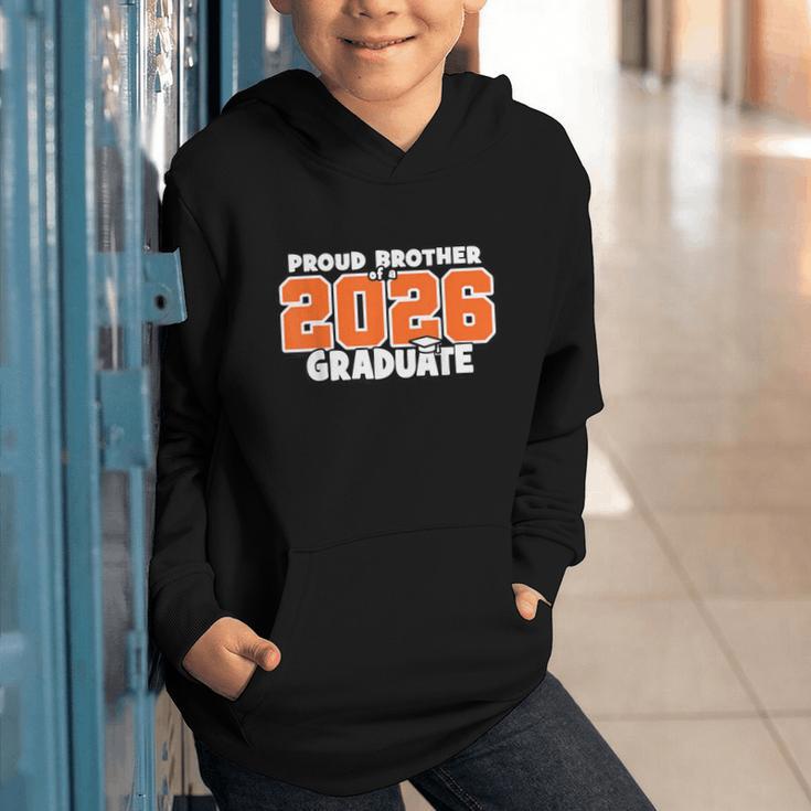 Proud Brother Of 2026 Graduate Matching Back To School O Graphic Youth Hoodie Proud Brother Of 2026 Graduate Matching Back To School O Graphic Youth Hoodie