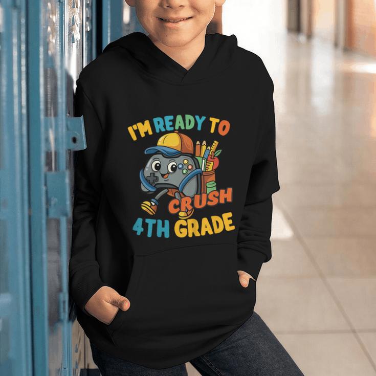 Ready For 4th Grade First Day Back To School Students Graphic Youth Hoodie Ready For 4th Grade First Day Back To School Students Graphic Youth Hoodie