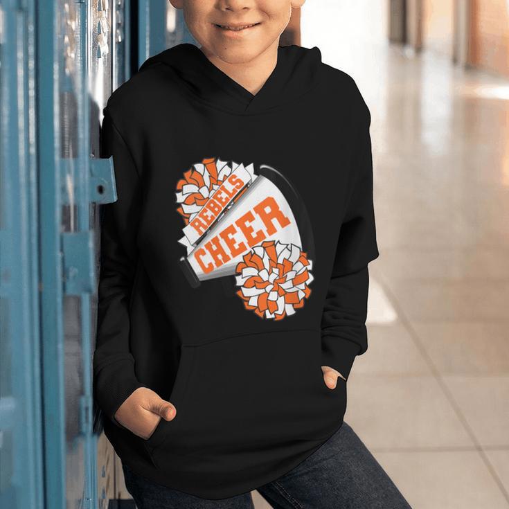 Rebels Cheer Back To School Cheerleading Spirit O Graphic Youth Hoodie Rebels Cheer Back To School Cheerleading Spirit O Graphic Youth Hoodie