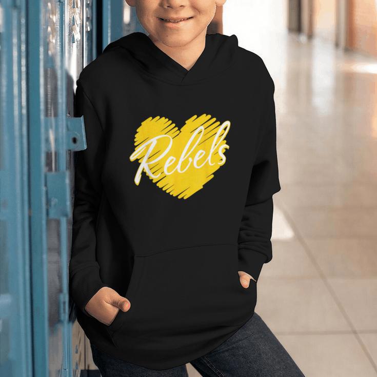 Rebels Heart Back To School Spirit GY Graphic Youth Hoodie Rebels Heart Back To School Spirit GY Graphic Youth Hoodie