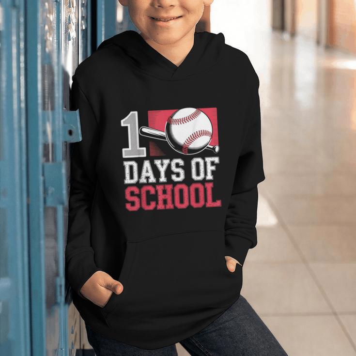 Retro 100 Days Of School Baseball Teacher Student 100 Days Graphic Youth Hoodie Retro 100 Days Of School Baseball Teacher Student 100 Days Graphic Youth Hoodie