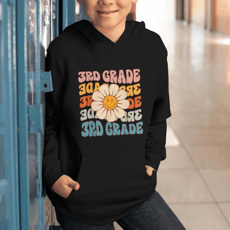 Retro 3rd Grade Daisy Colorful Back To School Third Grade Graphic Youth Hoodie Retro 3rd Grade Daisy Colorful Back To School Third Grade Graphic Youth Hoodie