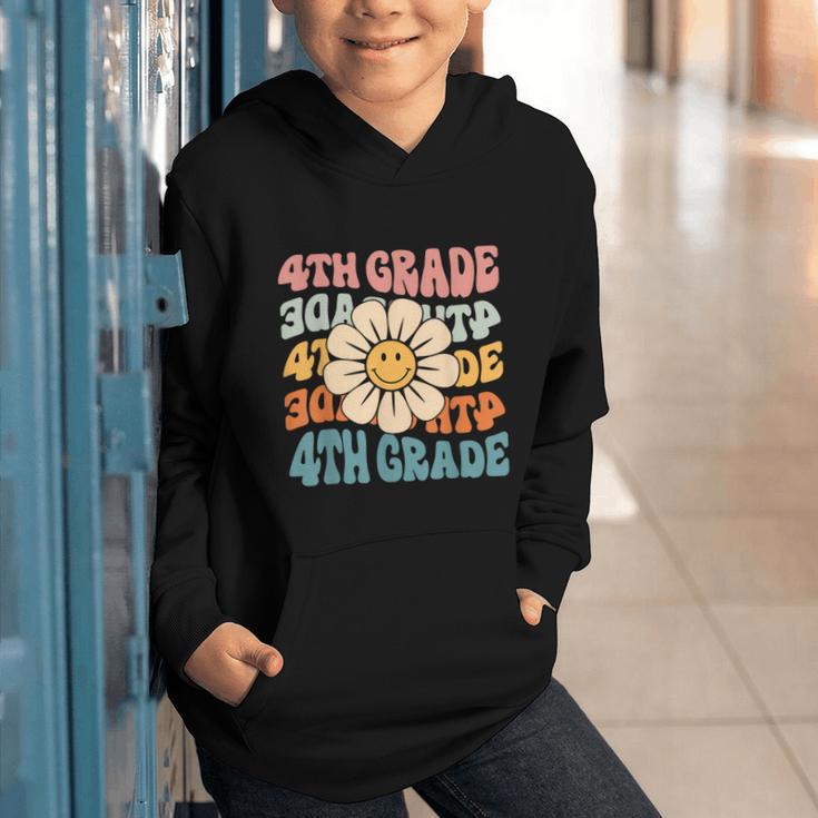 Retro 4th Grade Daisy Colorful Back To School Fourth Grade Graphic Youth Hoodie Retro 4th Grade Daisy Colorful Back To School Fourth Grade Graphic Youth Hoodie