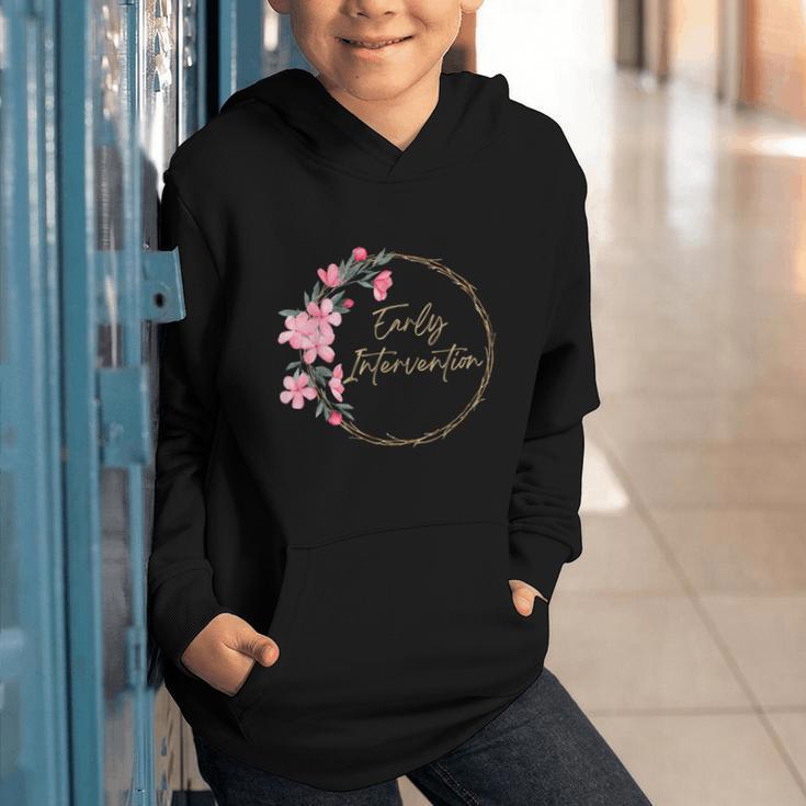 Retro Floral Early Intervention Specialist Back To School Graphic Youth Hoodie Retro Floral Early Intervention Specialist Back To School Graphic Youth Hoodie