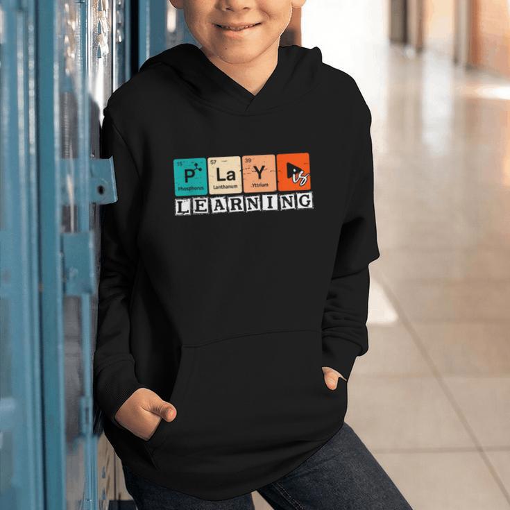 Retro Play Is Learning Back To School First Day Of School Graphic Youth Hoodie Retro Play Is Learning Back To School First Day Of School Graphic Youth Hoodie