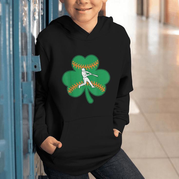 Retro Shamrock Baseball St Patricks Day Men Women Boys Girls Graphic Youth Hoodie
