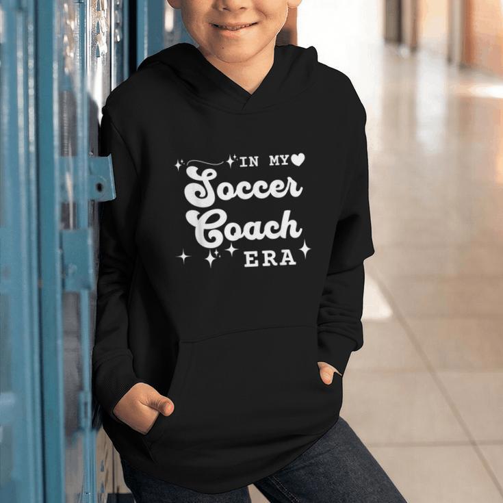 Retro In My Soccer Coach Era Back To School Graphic Youth Hoodie