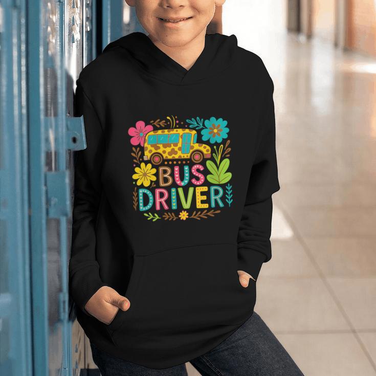 School Bus Driver Boho Floral Leopard Back To School Womens Graphic Youth Hoodie School Bus Driver Boho Floral Leopard Back To School Womens Graphic Youth Hoodie