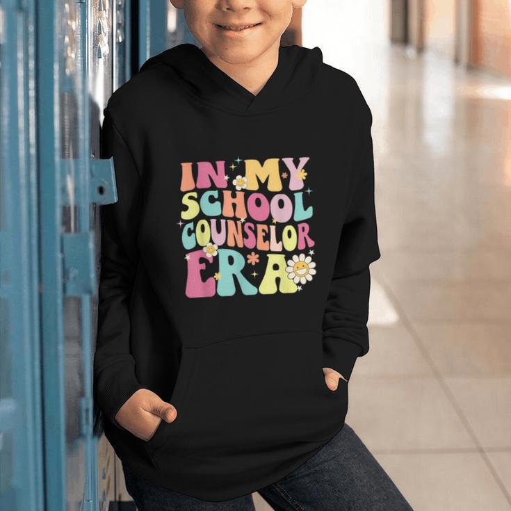 In My School Counselor Era Retro Back To School Counseling Graphic Youth Hoodie In My School Counselor Era Retro Back To School Counseling Graphic Youth Hoodie