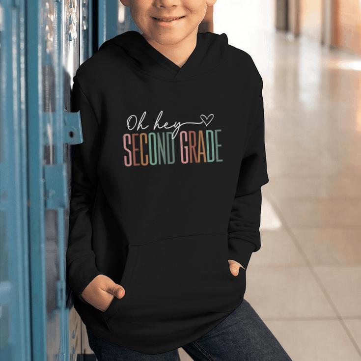 Second Grade Oh Hey Retro Back To School 2nd Grade Graphic Youth Hoodie Second Grade Oh Hey Retro Back To School 2nd Grade Graphic Youth Hoodie