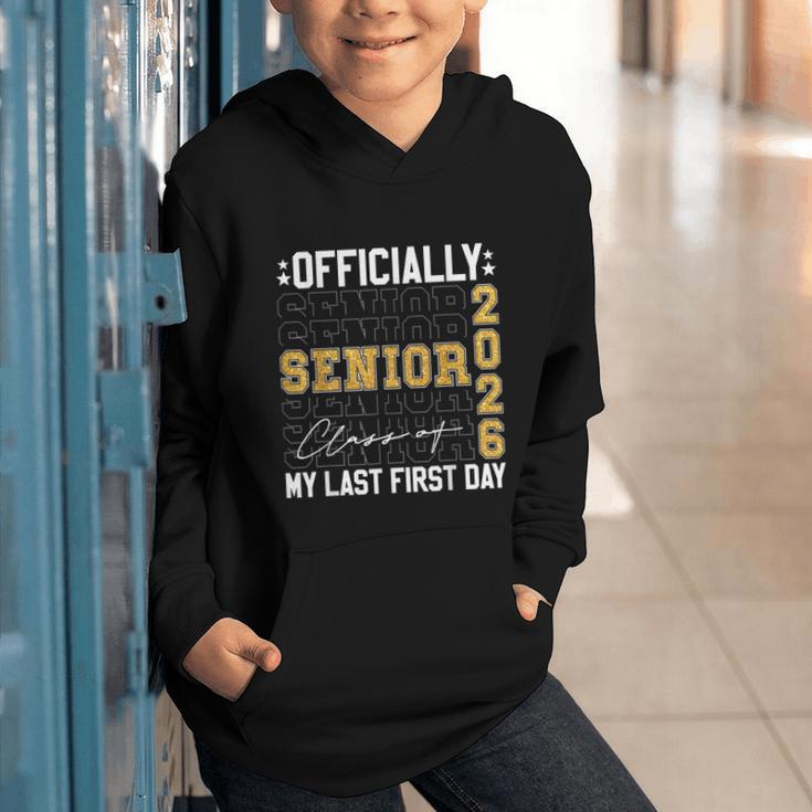 Senior Class Of 2026 Back To School Last First Day Of School Graphic Youth Hoodie