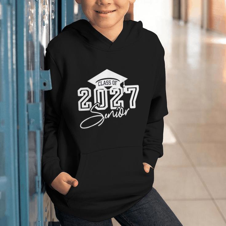 Senior Class Of 2027 Back To School Graduate Senior Year 27 Graphic Youth Hoodie