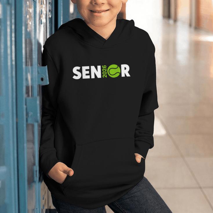 Senior Tennis 2026 Class Of 2026 Graduate Back To School Fun Graphic Youth Hoodie Senior Tennis 2026 Class Of 2026 Graduate Back To School Fun Graphic Youth Hoodie
