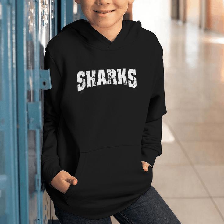 Sharks Back To School Spirit Graphic Youth Hoodie Sharks Back To School Spirit Graphic Youth Hoodie