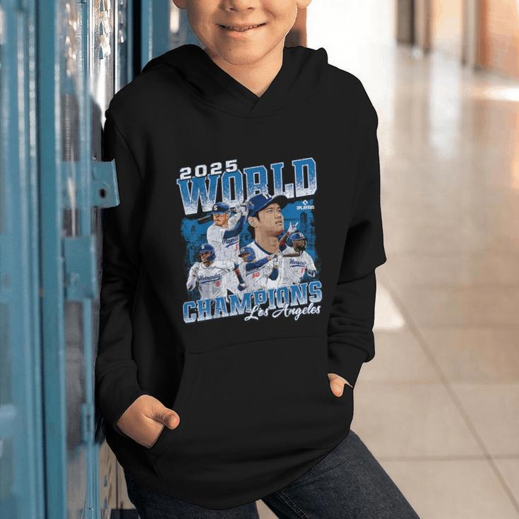 Shohei Ohtani 2025 Los Angeles Baseball Champions MLBPA Graphic Youth Hoodie