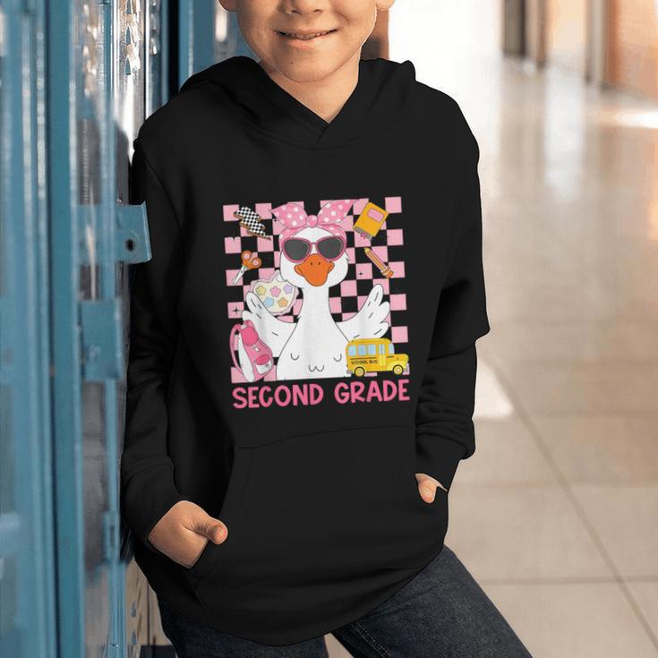 Silly Goose Second Grade Back To School Coquette Girly Graphic Youth Hoodie Silly Goose Second Grade Back To School Coquette Girly Graphic Youth Hoodie
