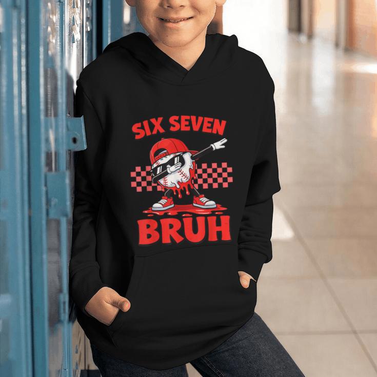 Six Seven 67 Bruh Baseball Valentine’s Day Teens Boys Kids Graphic Youth Hoodie