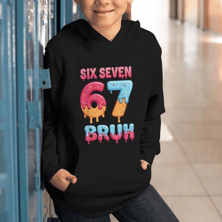 Six Seven Bruh 67 Ice Cream Drip Baseball For Men Women Kids Graphic Youth Hoodie Six Seven Bruh 67 Ice Cream Drip Baseball For Men Women Kids Graphic Youth Hoodie